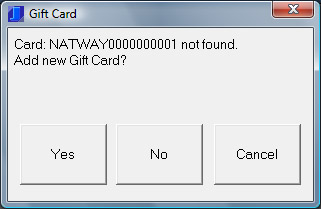 Confirm New Gift Card